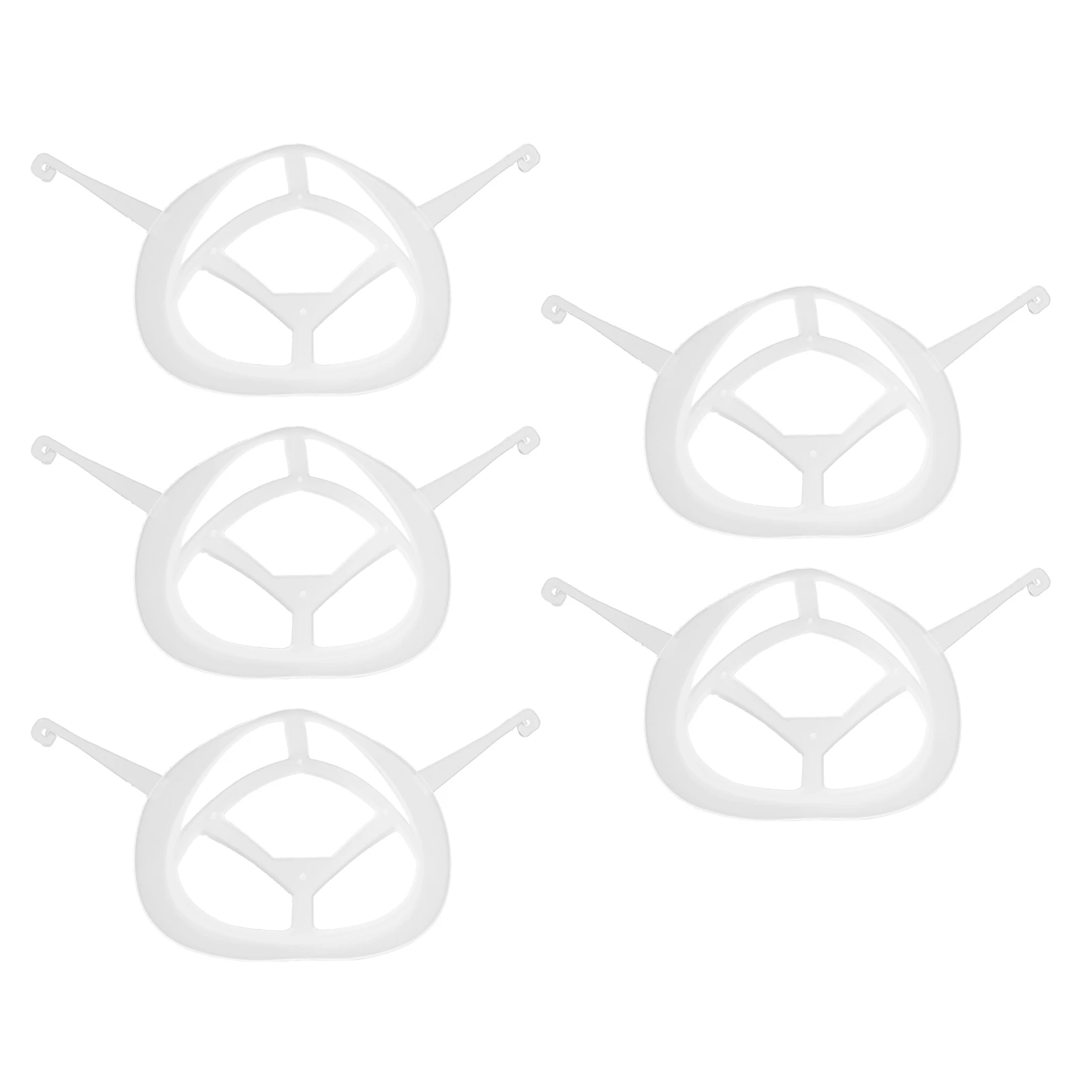 

5PCS Face Inner Support Frame Protection Stand Breathable Bracket Lipstick Protector for Mouth‑Muffle