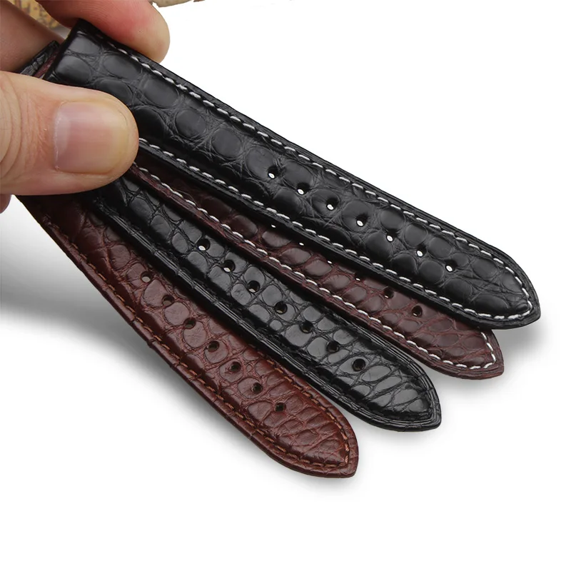 Crocodile Genuine Leather Watch Strap For PP Patek Philippe Grenade 5167Ax butterfly Buckle 21 22mm Men's Women Watchband Chain