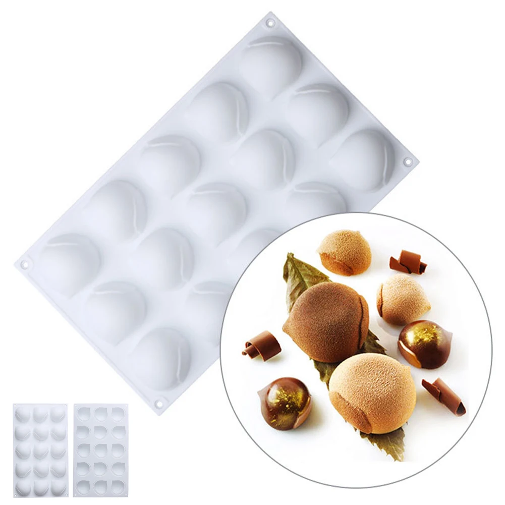 

New 15 Cavity DIY Hazelnut Silicone Mold 3D Chestnut Mousse Mold Acorn Chocolate Mold Bakeware Mold Cake Decorating Tools