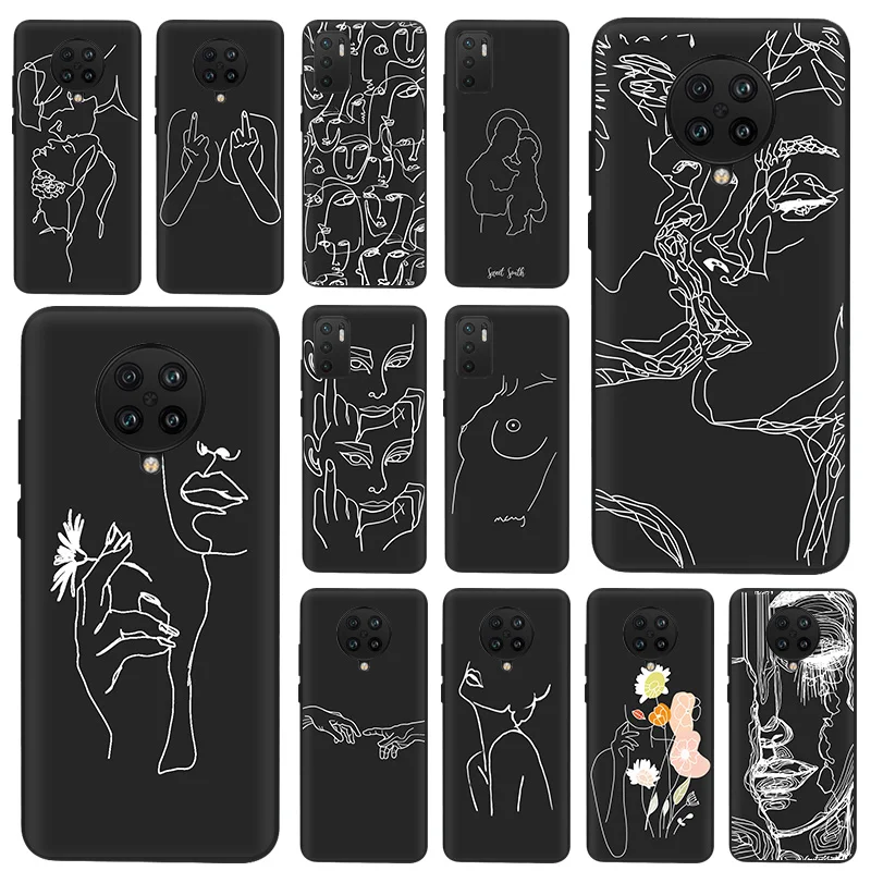 Чехол для телефона Xiaomi Redmi 10 9a 9 8 7 9C 9T 9i 8A 7A 6A 6 K40 K30 Note11 Pro абстрактная девушка