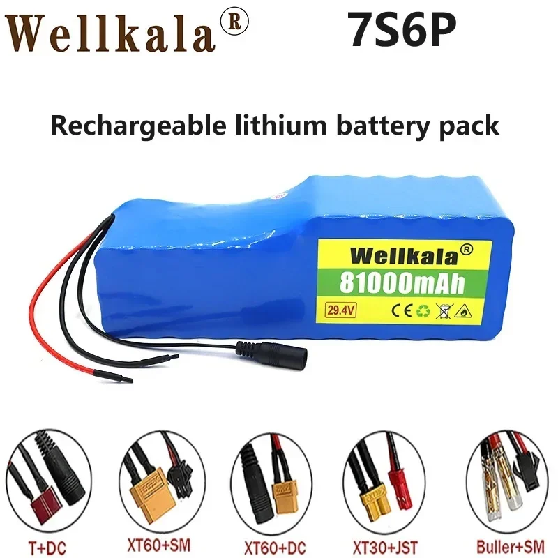 

Aviation Arrival 18650 7S6P 29.4V Lithium-ion Rechargeable Battery Pack Charger for Electric Bicycles, Electric Vehicles, Etc