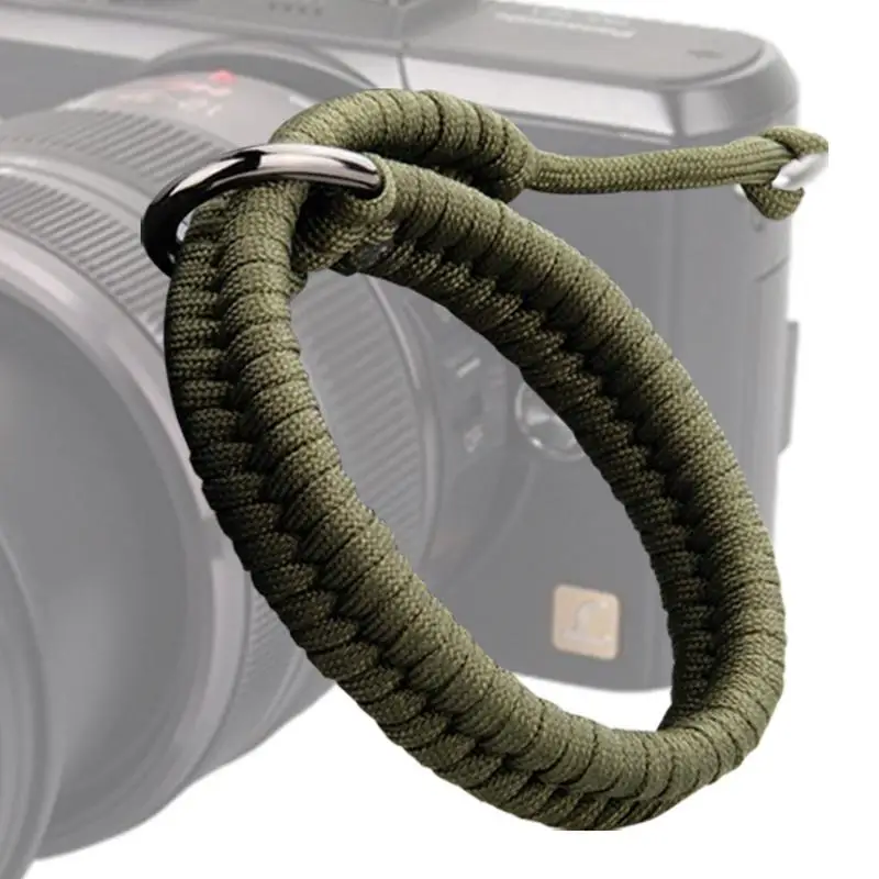 

Ремешок на запястье для фотоаппарата, быстросъемный браслет с ручным плетением, регулируемый, для фотографов, без зеркал