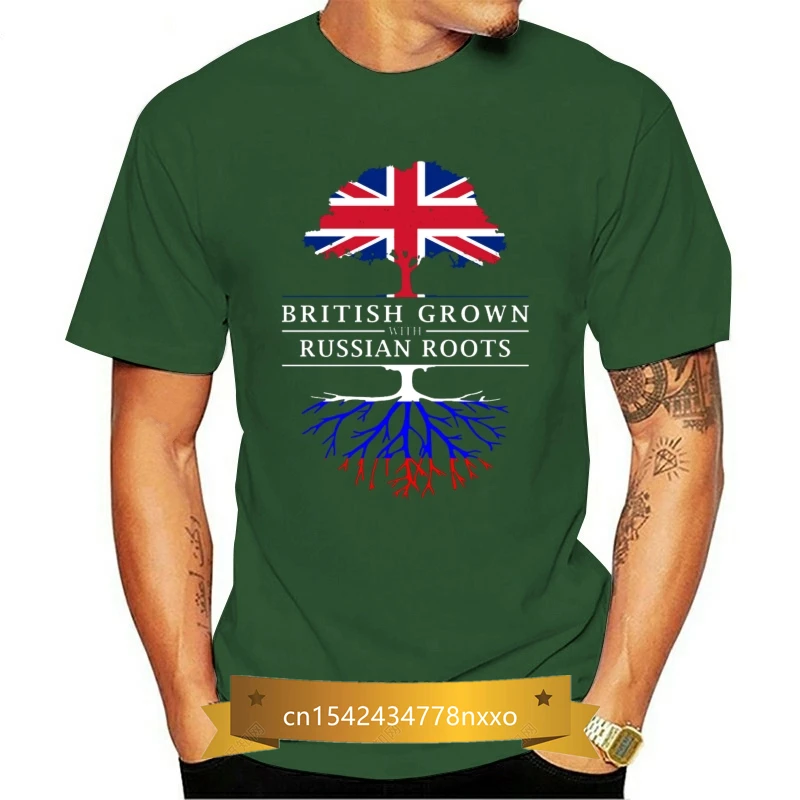 

british grown w ith russian roots russia design men s jersey t shirt Designing 100% cotton O-Neck gents Summer Style shirt