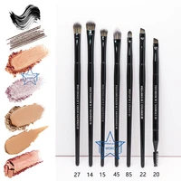 7pcs pro series makeup brushes eyeshadow set eye shadow crease concealer liner brush eyebrow eyelash double brush lip brush set