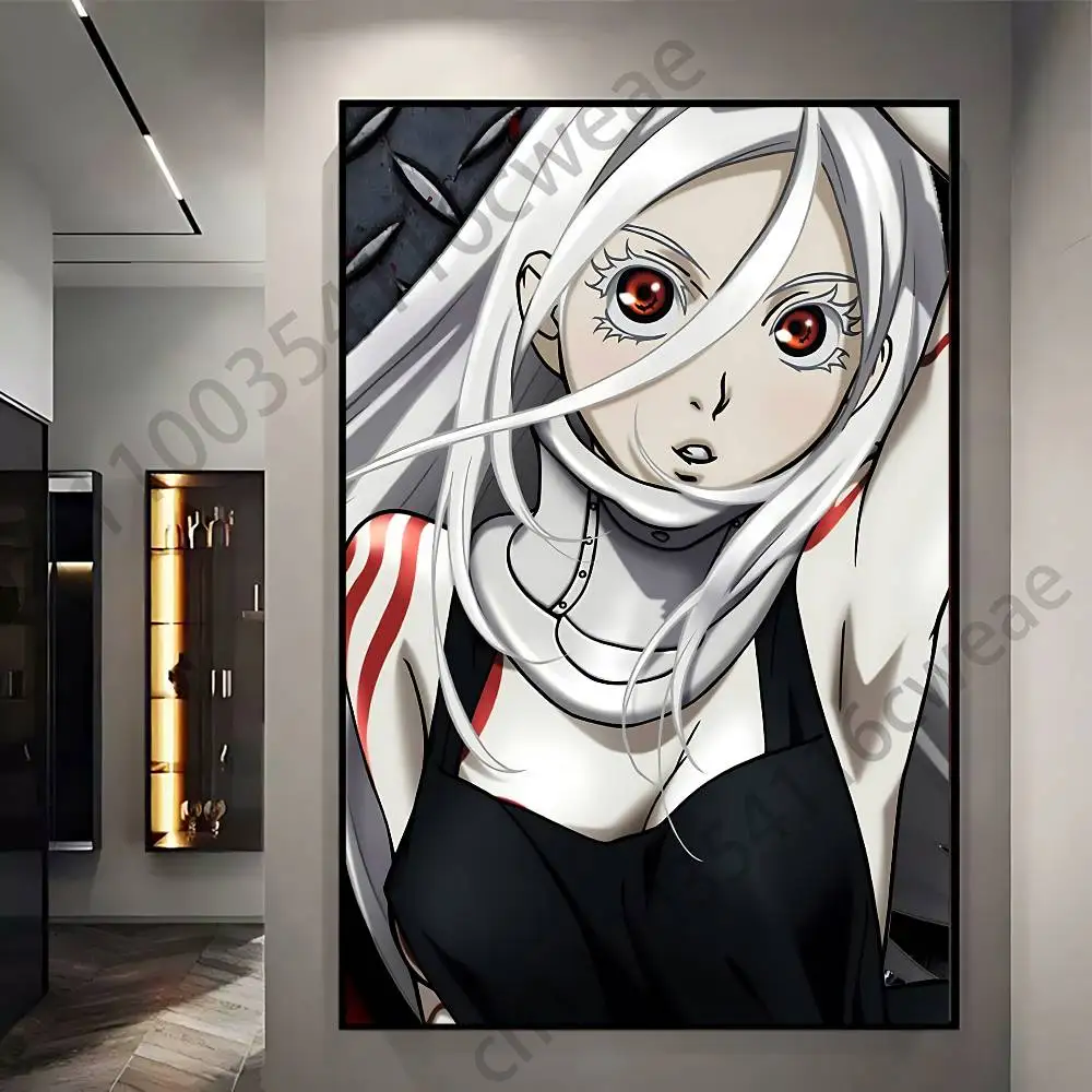 Фото Настенный постер-принт D-Deadman Wonderland для декора гостиной, спальни и дома. №3