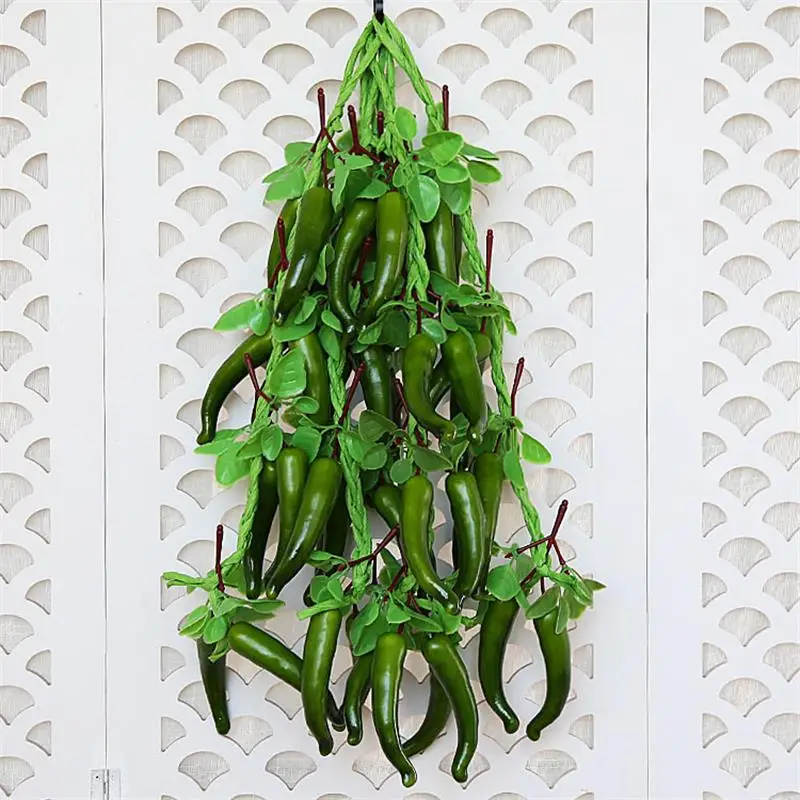 Искусственная Имитация еды овощей фруктов ПУ красный перец поддельный лимон