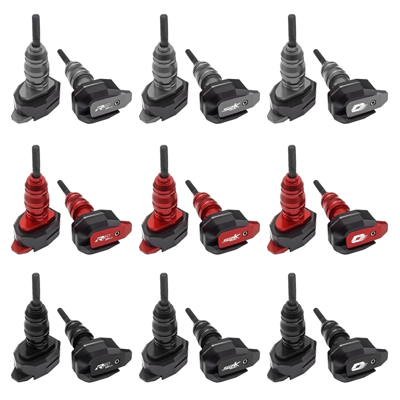 

CNC Frame Sliders Wheel Crash Protector Aluminum Fork Wheel Slider Crash Pads Motorbike Falling Protection Scooter Moped