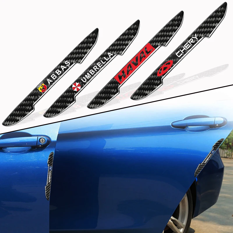 

4pcs Car Door Edge Protector Protection Strip Crash Bar Stickers for Hyundai Tucson 2021 Accent I10 I20 Kona Getz Accessories