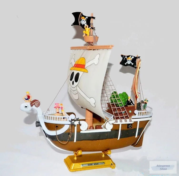 

29CM One Pieces Boats Luffy Thousand Sunny Pirate Ships Model Sunshine Boat Assembled Collectible Toys For Children Gifts