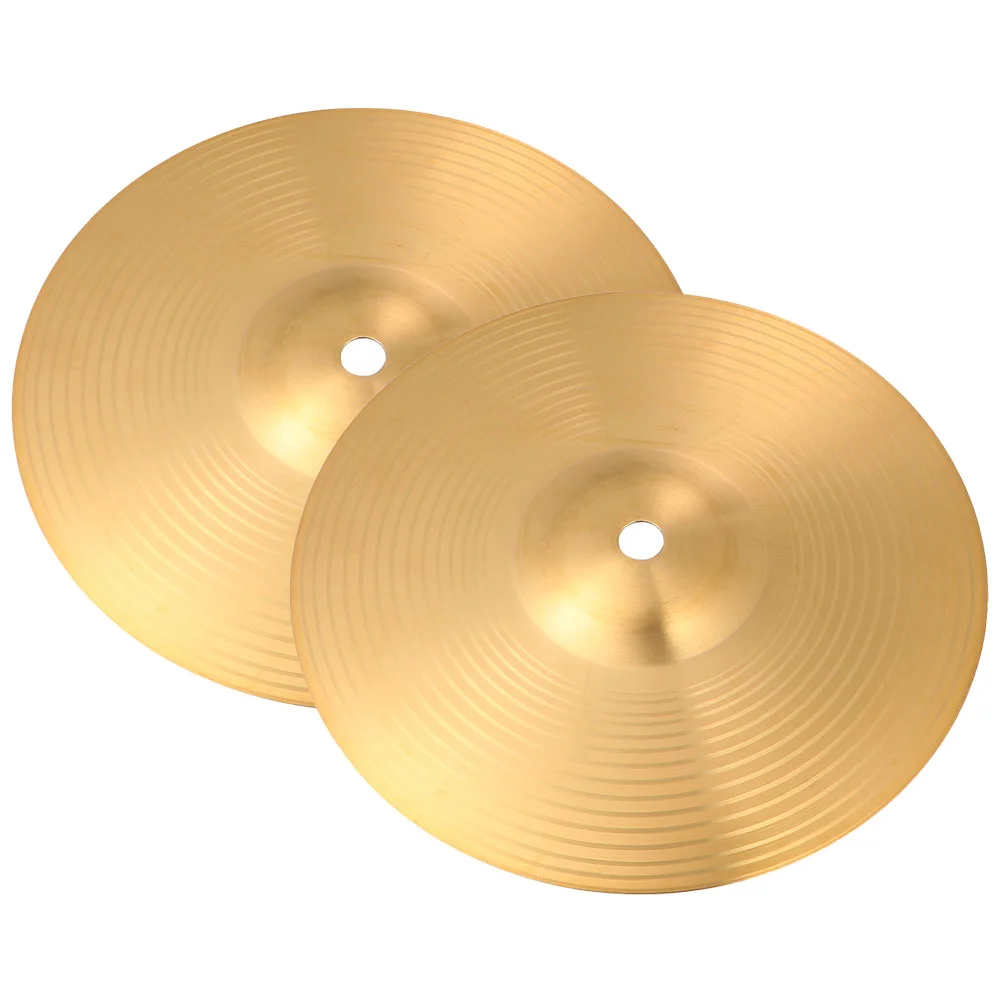 

2Pcs Professional Sturdy Clear Sound Drum Replacement Cymbals Drum Cymbals Drum Part Jazz Drum Cymbals for Replace Home Artists