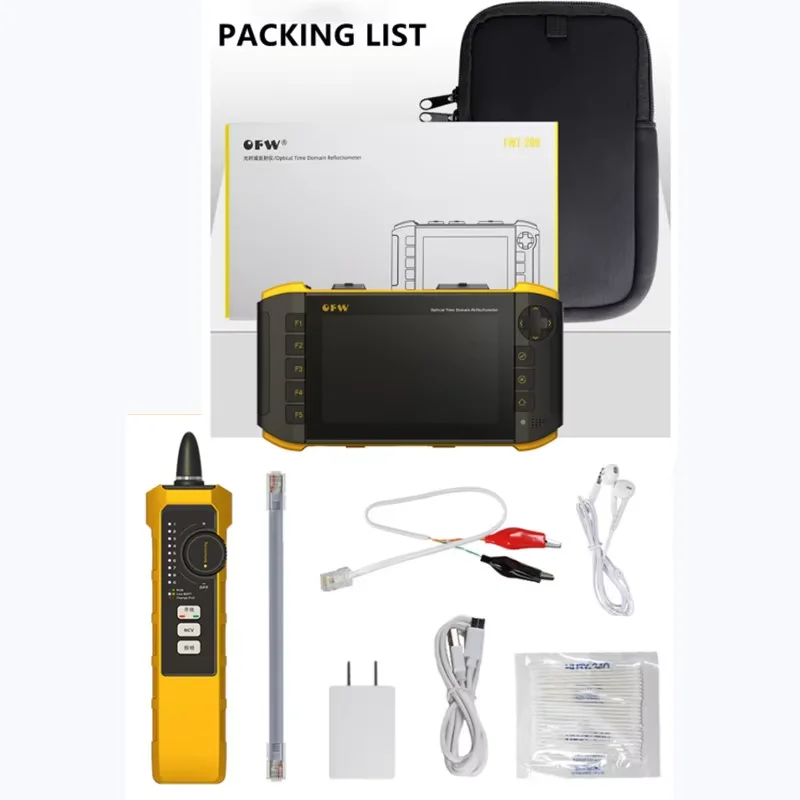 2024 НОВЫЙ OFW OTDR 1610 нм Волоконно-оптический рефлектометр с сенсорным экраном и