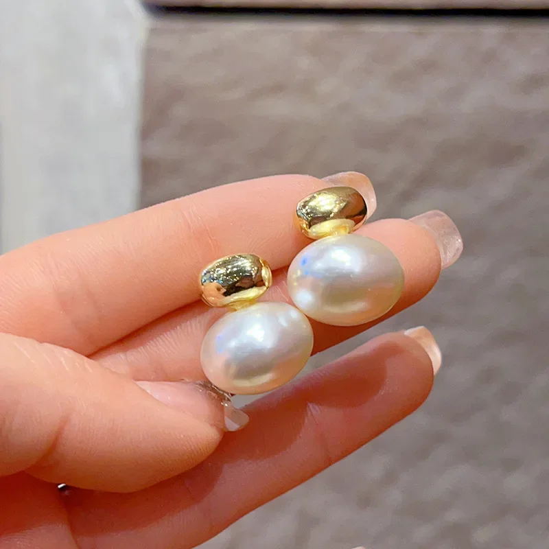 Высококачественные серьги с жемчугом элегантные винтажные французские стильные