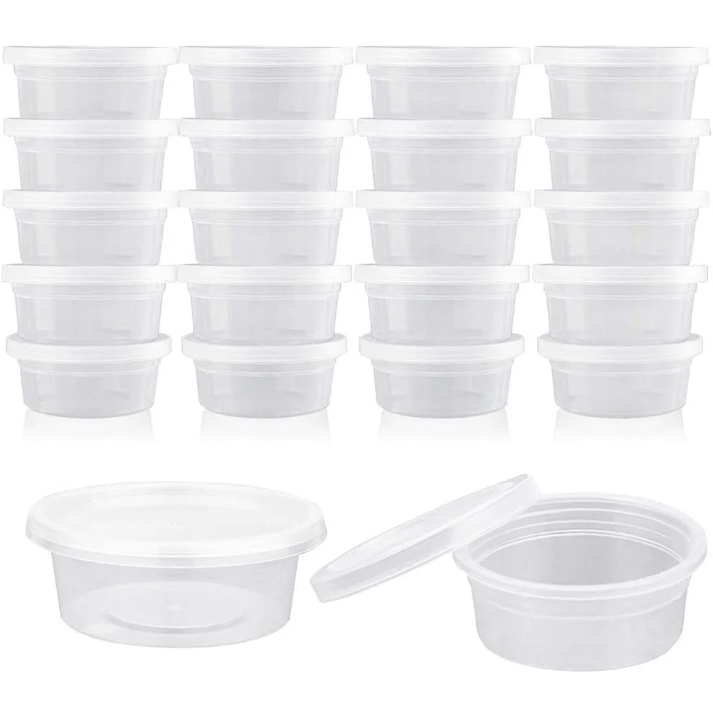 

Containers Box Containercups Lidsportion Boxescondiment Take Disposable Out Sauce Meal Soup Deli Cup Lunch Round Control Prep