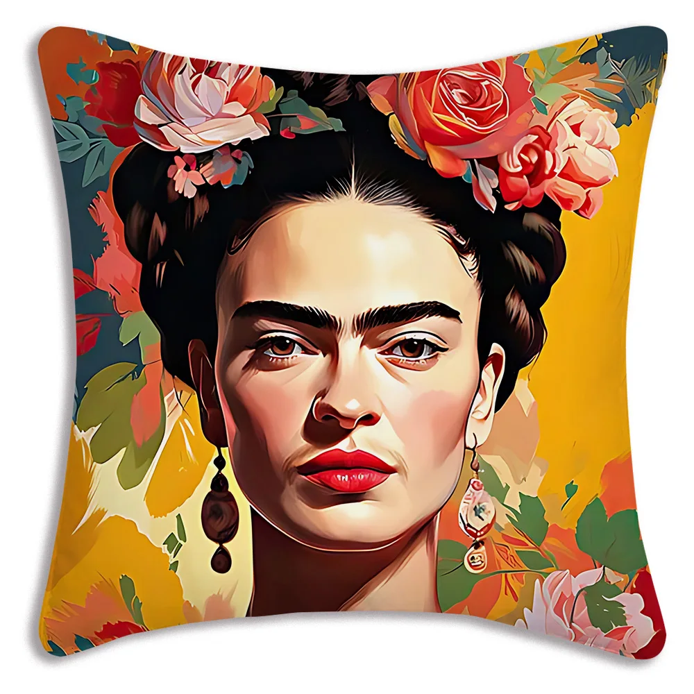 Pillow Covers F-Fridas Cartoon Sofa Decorative Home Double-sided Printing Short Plush Cute Cushion Cover