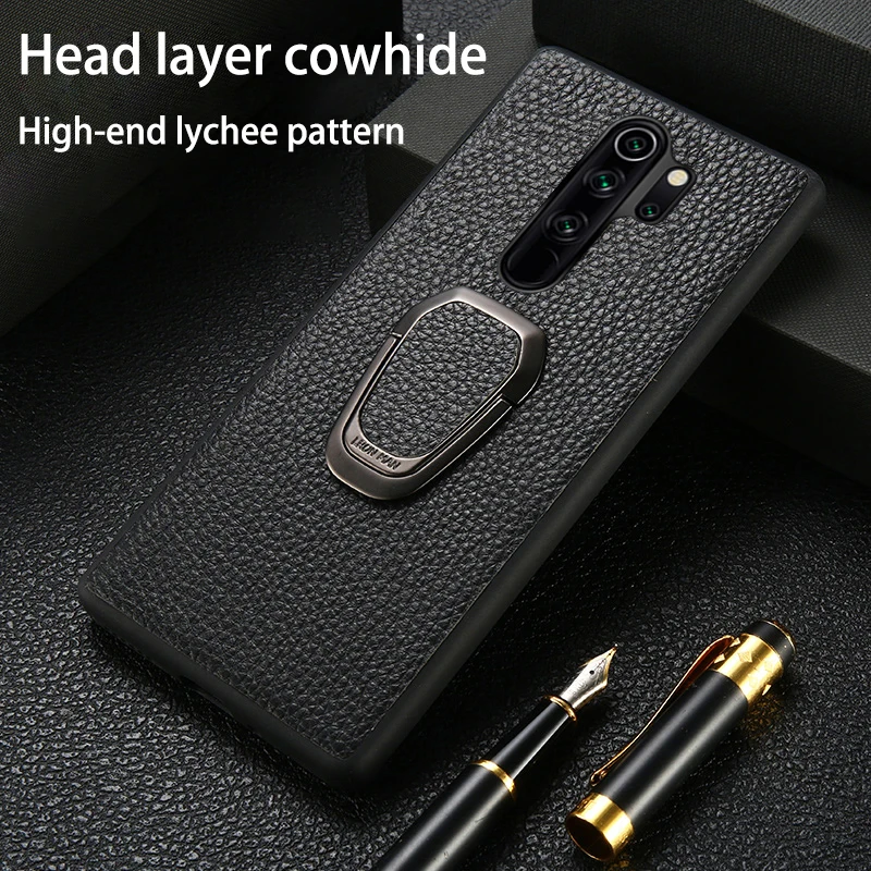 Phone Case For Xiaomi Mi 10 9 Se 9T 8 A3 A2 Lite POCO X2 F1 Max 3 Litchi Texture With Bracket For Redmi Note 9 9S 8 7 K30 Cover