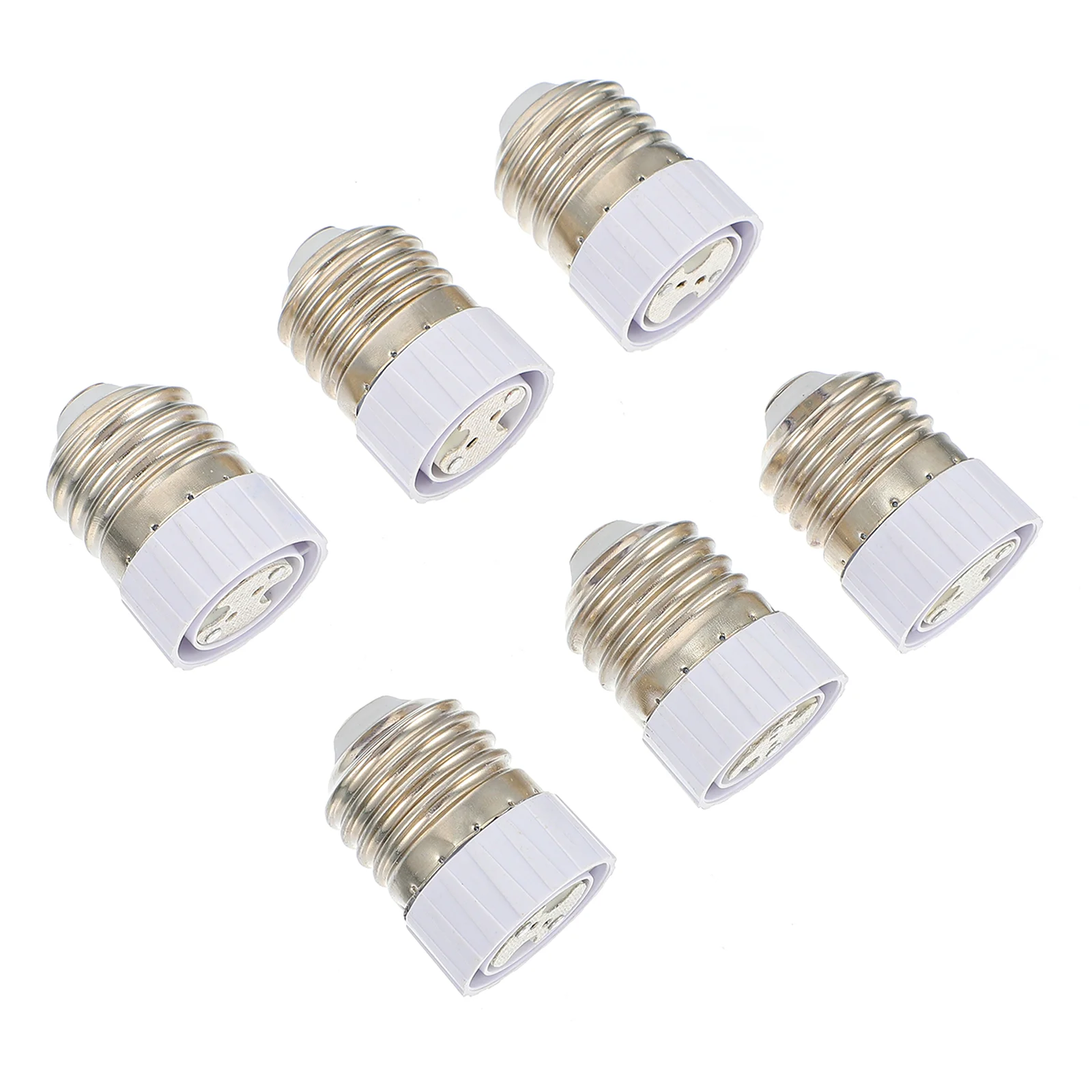 

6pcs Lamp Holder Converter Practical Light Bulb Base Adapter (E27 to MR16)