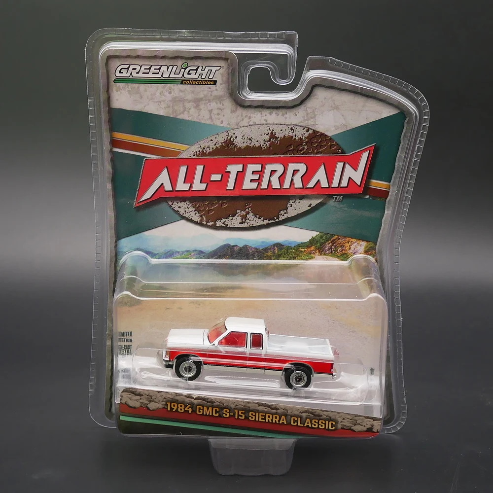 

Greenlight 1:64 вездеход 1984 GMC S-15 Sierra Classic, литый под давлением автомобиль, металлический игрушечный автомобиль
