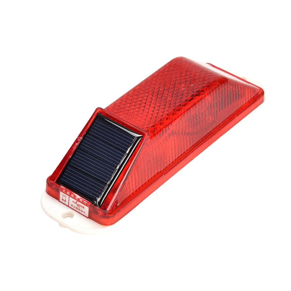 

Strobe Flash Solar Powered Night Driving Warning LED Lamp Signal Bridge Construction Driveways Caution Light Chip Control