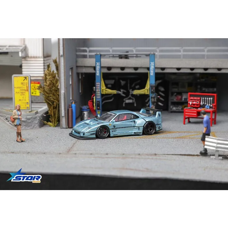 Фото Модель автомобиля Diecast Star Model F40 Widebody из сплава, масштаб 1:64, с дизайном «Прыгающий конь» №2