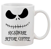 we are all mad here nightmare before coffee mugs double sided unique tea cups home decal friend gifts kids milk mugs beer cups