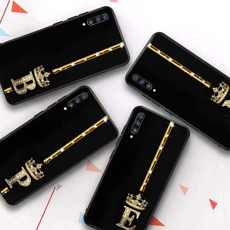 

Rose Gold 26 Letters Phone Case for Samsung Galaxy A 51 30s a71 Soft Silicone Cover for A21s A70 10 A30