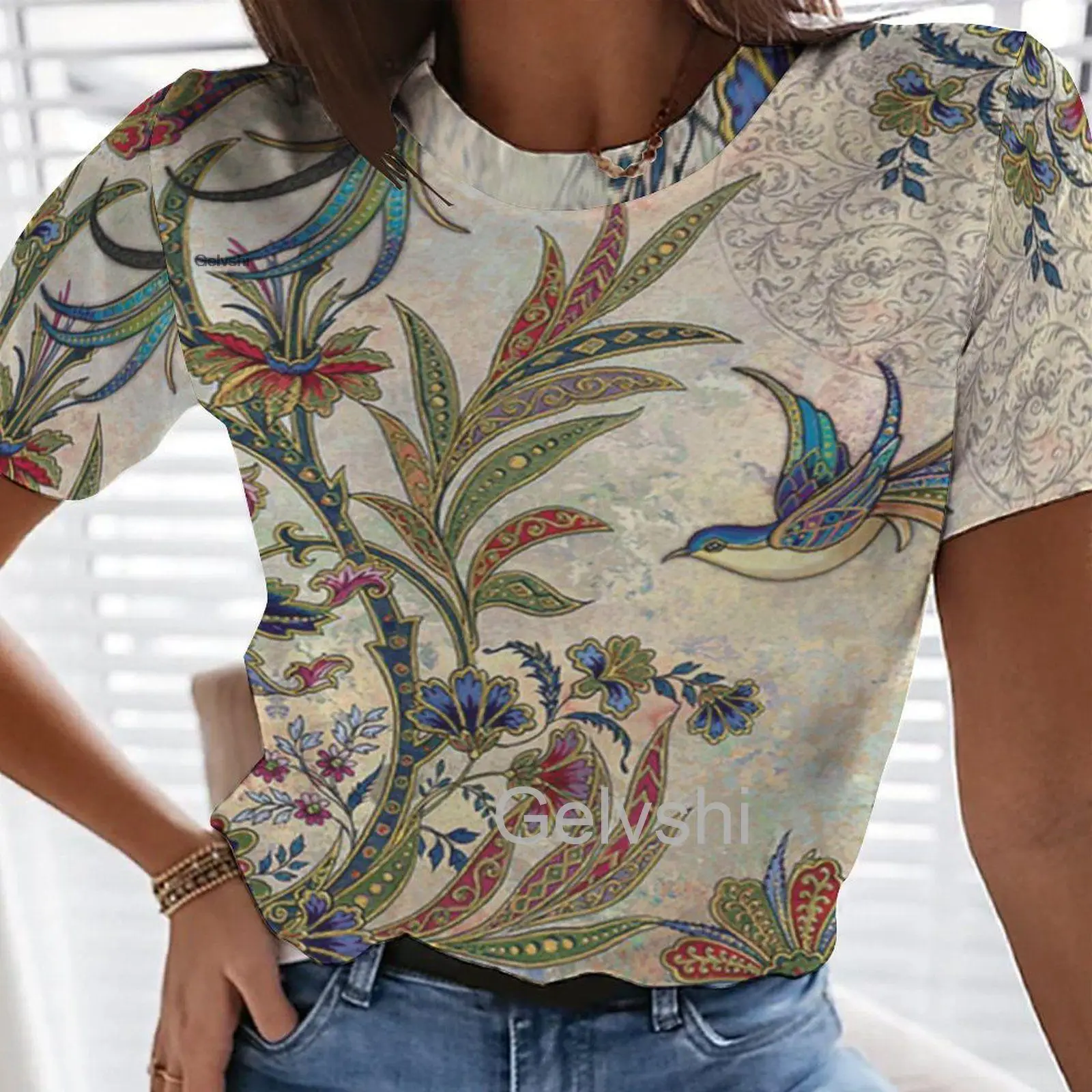 

Fashion Woman's Blouses 2022 3d Printed Fresh Floral Aesthetics T-shirts Harajuku Casual Hip Hop Streetshirts Short-sleeve Tops