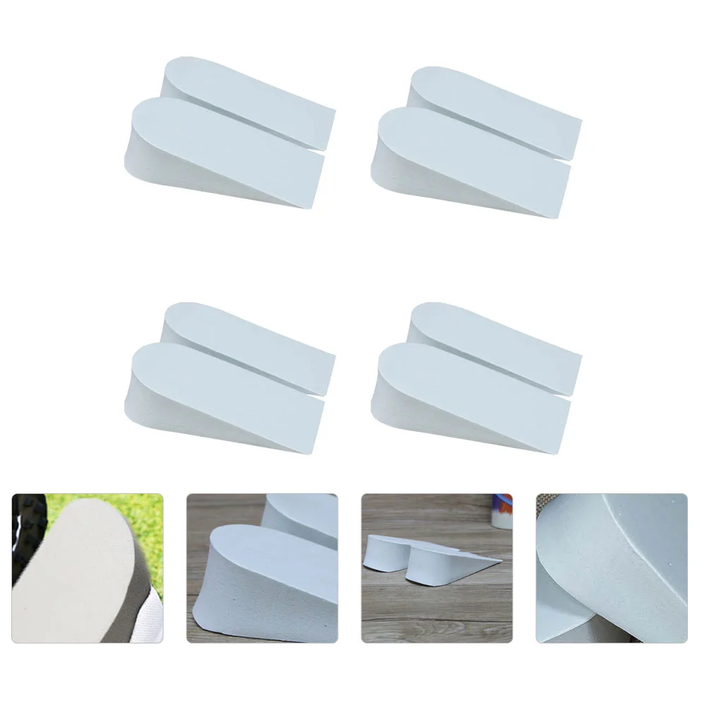 

4 Pairs Practical Heightening Pad Invisible Heighten Insole Height Lift Insoles