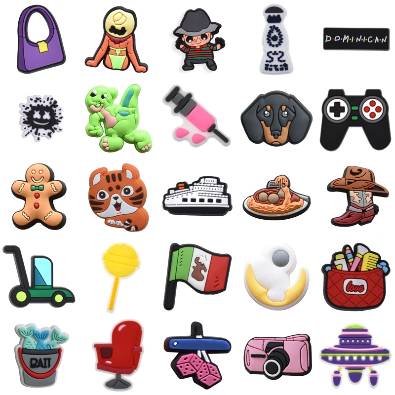 

Shoes Accessories Para Pins Set Jeans Decorations for Crocs Wholesale Bulk Boy Gifts Girl Kids Shoe Charms Women Charm Packs Men