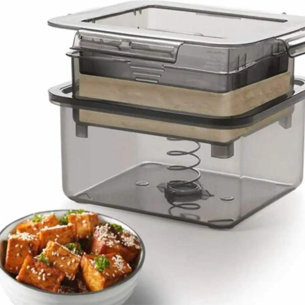 

Diy Tofu ящик для хранения стока соевые изделия прессование инструмент для приготовления тофу Pp Кухонный пресс бытовой материал E1S0