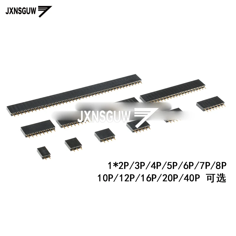 

10 шт., разъем с одним разъемом 2,54 мм