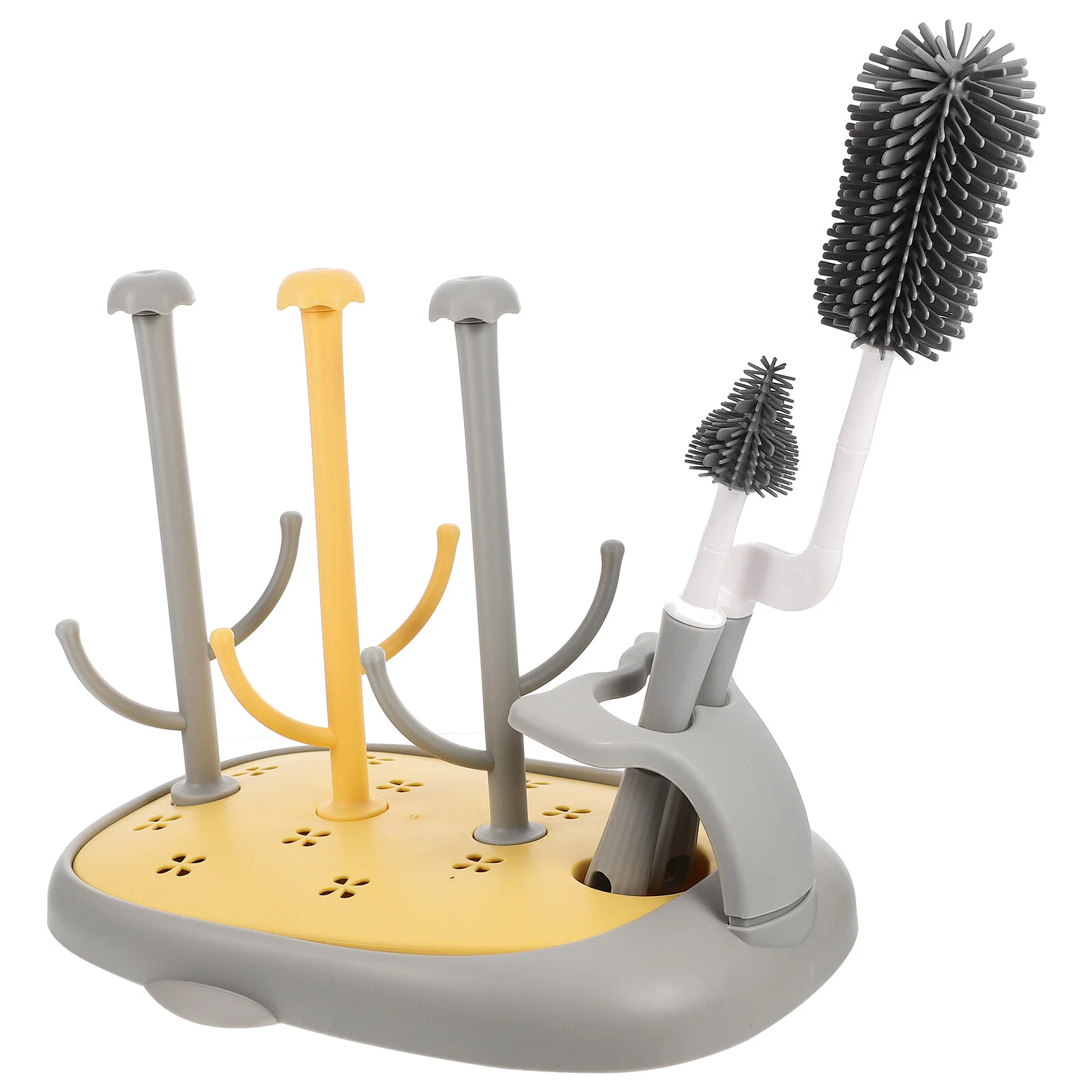 

Sippy Cup Baby Bottle Brush Drying Rack Pacifier Travel Feeding Holder Portable Dryer Cleaning Brushes Bottles Accessories