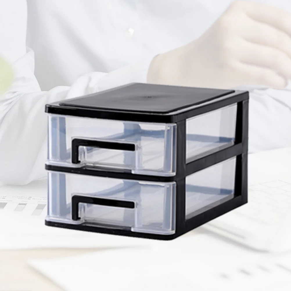 

Storage Drawers Organizer Drawer Desktop Desk Box Holder Sundries Clear Containers Type Layers Three Cabinet Shelves Bins