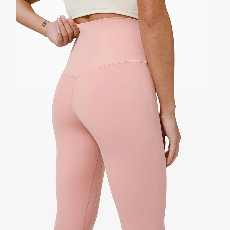 Yoga Sport Leggings Women Elastic lu Yoga Leggings High Waisted Tummy Control Leggings Sport Women Fitness Pants Seamless Tights