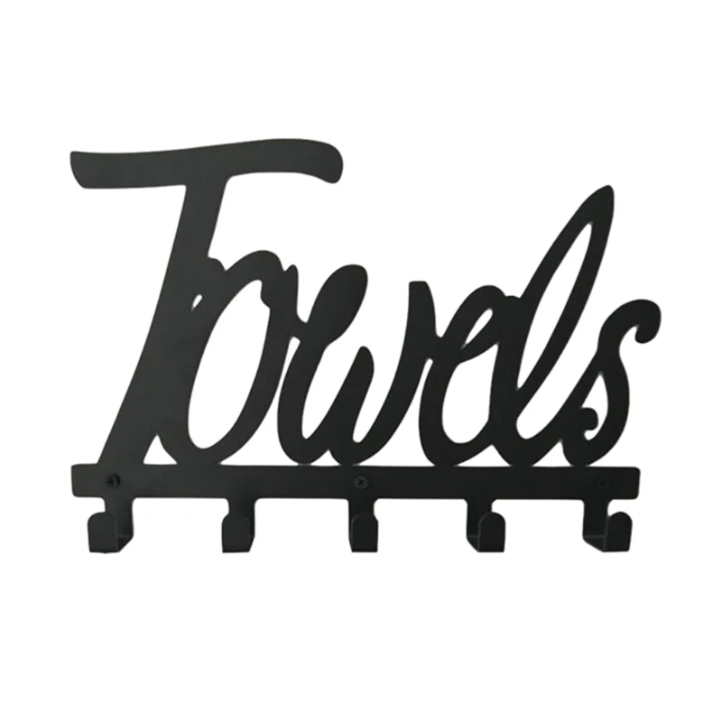 

Настенный держатель для полотенец и пальто, 5 крючков