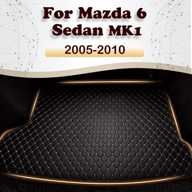 

Коврик для багажника автомобиля для Mazda 6 MK1 седан 2008 2009 2010 2011 2012 2013 2014 2015 2016 пользовательские автомобильные аксессуары для украшения интерьера автомобиля