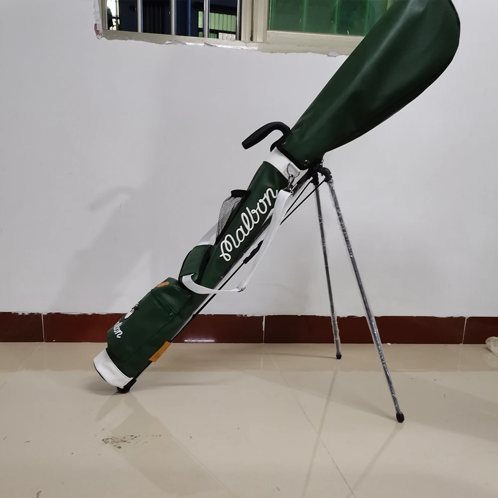 Malbon Golf Sunday stand Half Bag Bracket Bag Lightweight Portable Pu Fashion Waterproof Men's and Women's Ball  Club Bag