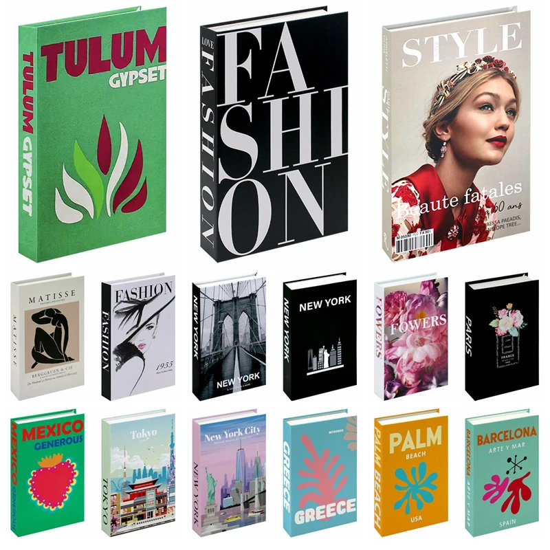 Роскошный интерьер для стола гостиной поддельная книга кафе стол домашнего