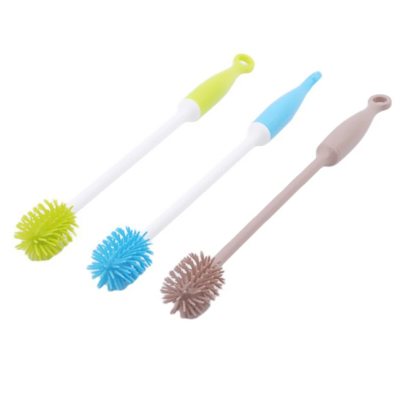 

Baby Bottle Brush Cleaner Soft Silicone Bottle Brush with Long Handle Milk Bottle Cleaning Brushes Household Clean Tool