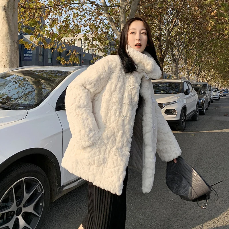 Fur Coat Women's Coat h Jacket Female Coat Winter Women's Jacket Women's Winter Coats 2022 Fur Coat Women Teddy Bear Coat