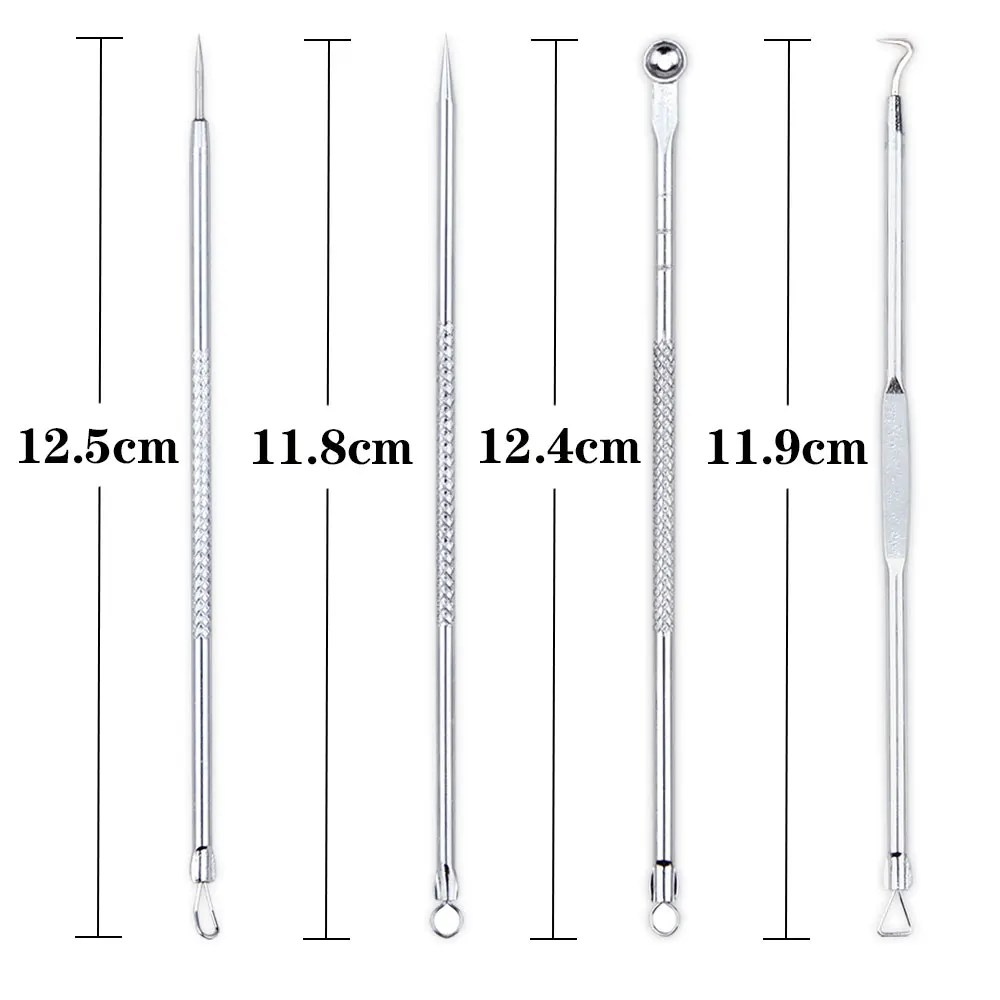 4 шт. иглы для удаления чёрных точек на лице |