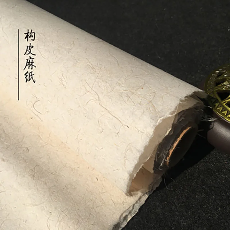 

10 Sheets Calligraphy Writing Half Ripe Xuan Paper Chinese Painting Xuan Zhi Handmade Mulberry bark Mix jute Paper