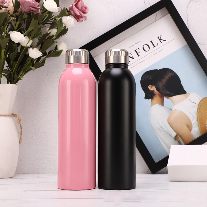 

Thermal Water Bottle Straight Body Cola Bottle 304 Vacuum Stainless Steel Bottle Thermos Thermos Cold Small Mouth Travel Pot