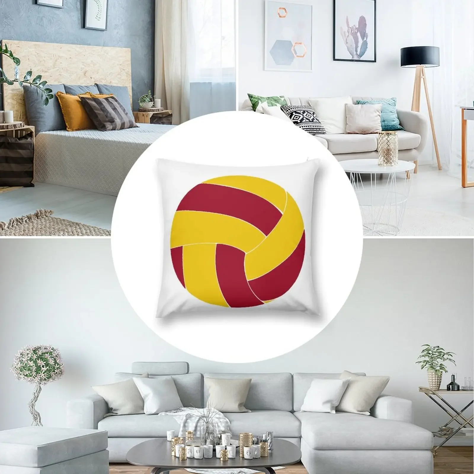 Бордовая и золотая волейбольная декоративная подушка роскошная наволочка чехлы