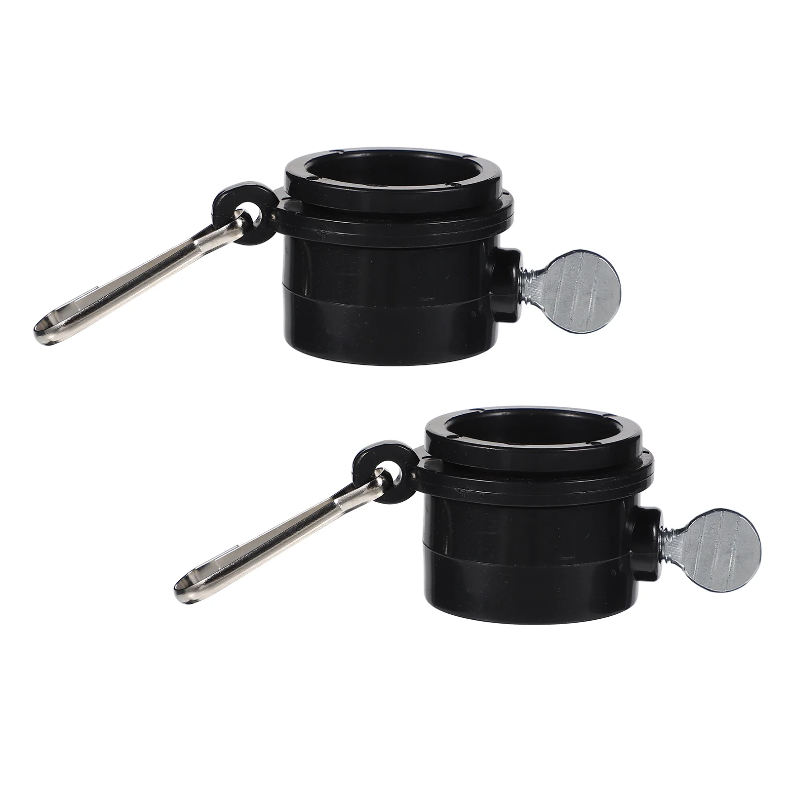 

2 Pcs Turnicate Kit Flag Holder Ring Pole Rings Parts Suite Hole Clips Mounting