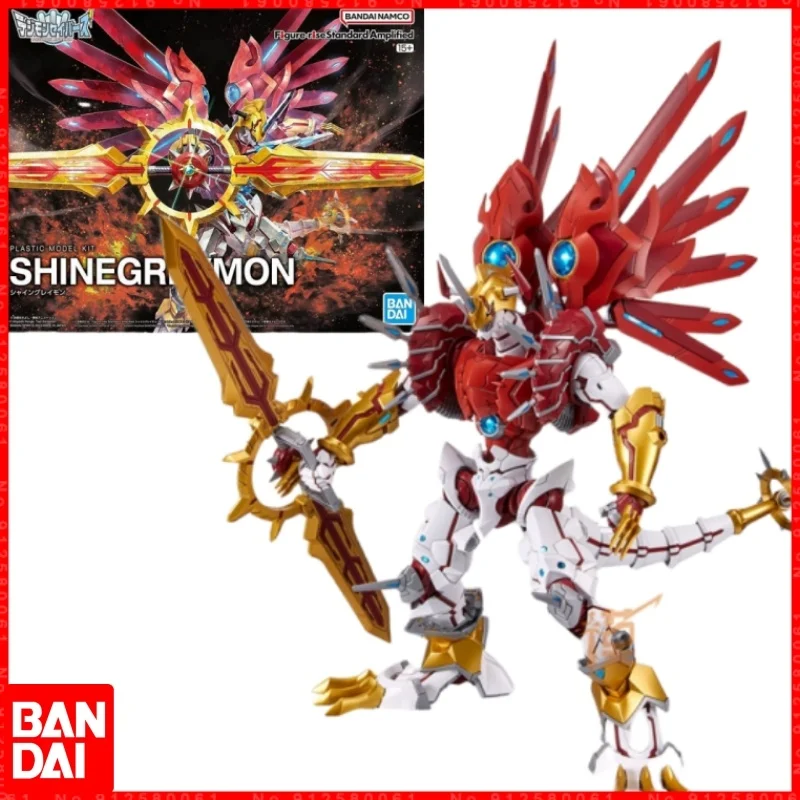 -rise Standard Amplified Digital Monster Reboot Shine Greymon Digimon Adventure Action Figure Assembly Toys