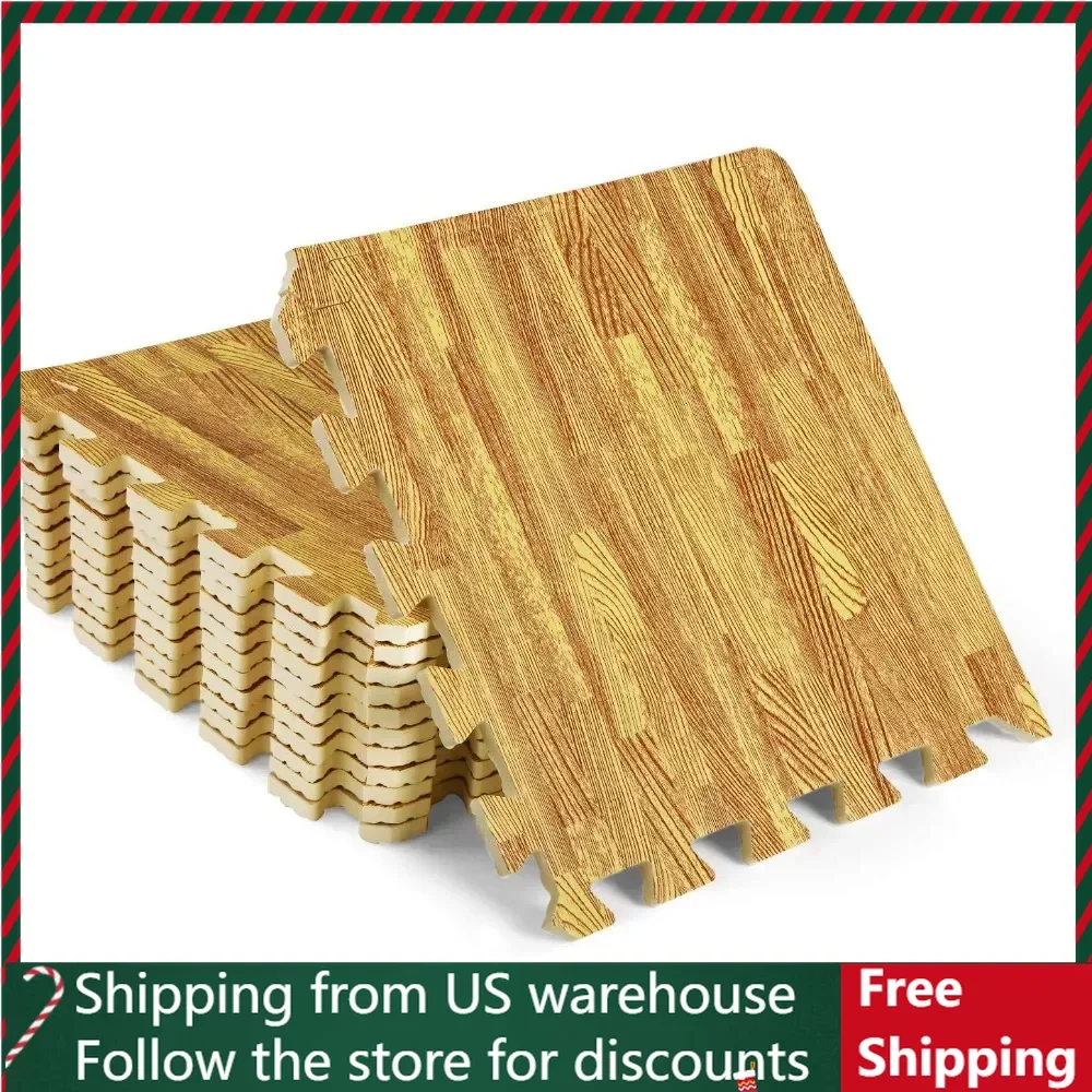 

Коврики из пенопласта для тренировок, 12 шт., толщина 3/8 дюйма, цвет дуба