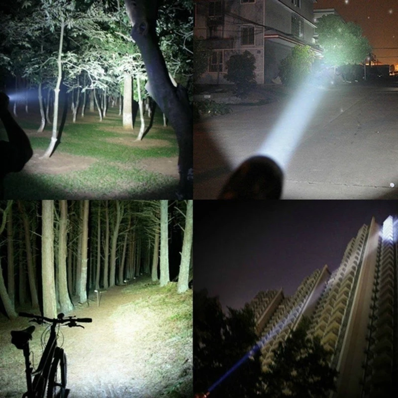 

Portable T6 Tactical Military LED Flashlight 980000LM Zoomable 5-Mode Without Battery Outdoor tools