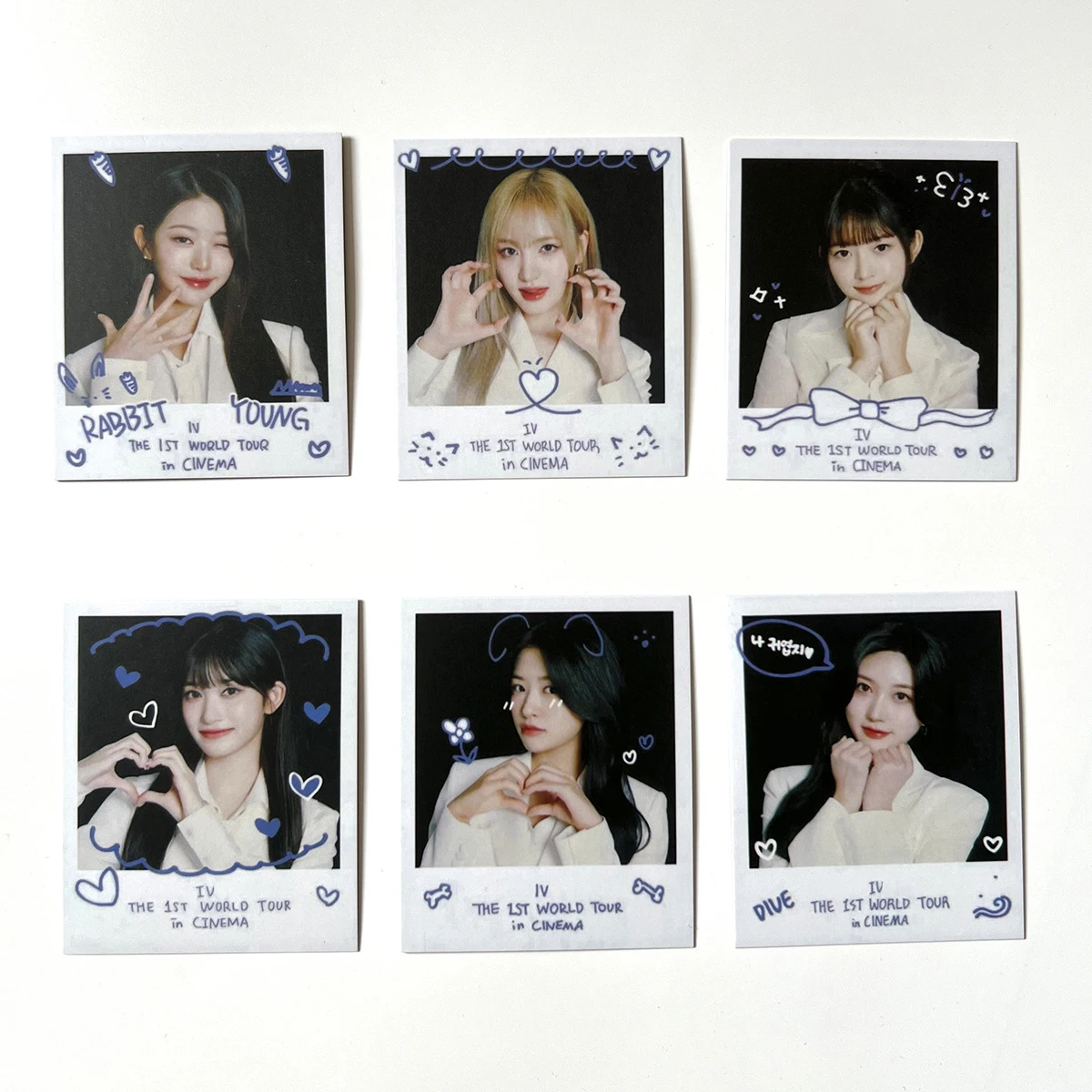 KPOP WonYoung YuJin THe 1st World Tour in Cinema Movie Theater Маленькая карта LIZ LEESEO GAEUL Модные карты ЛОМО