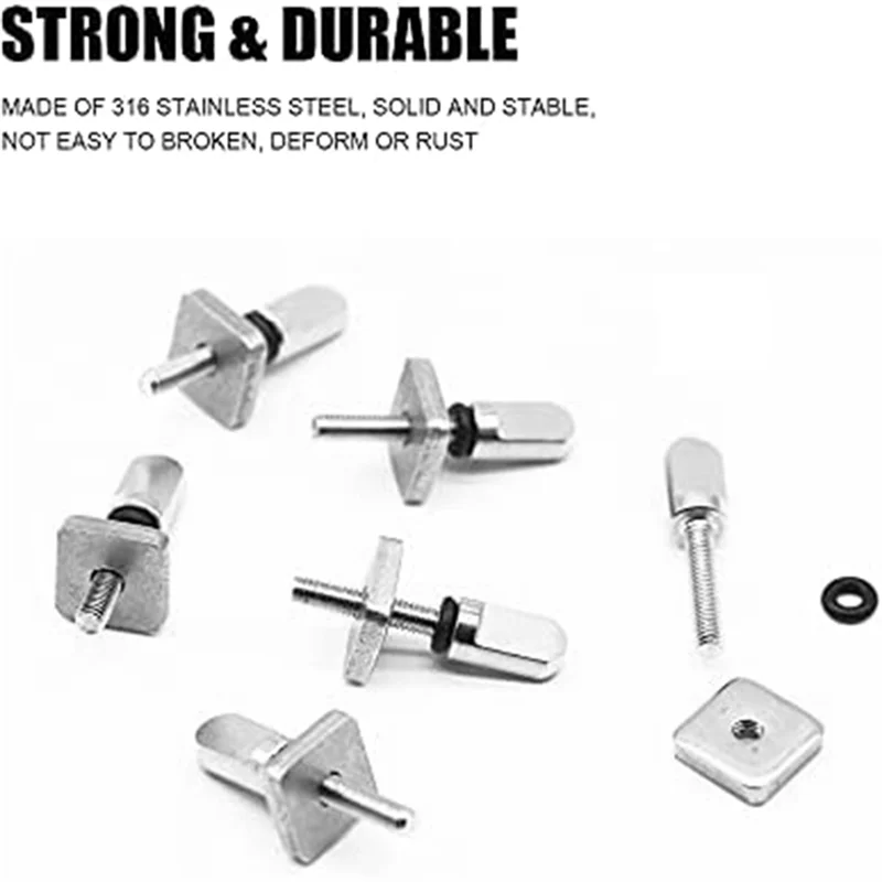 6 шт. винты для плавников доски серфинга без инструментов винт с накатанной