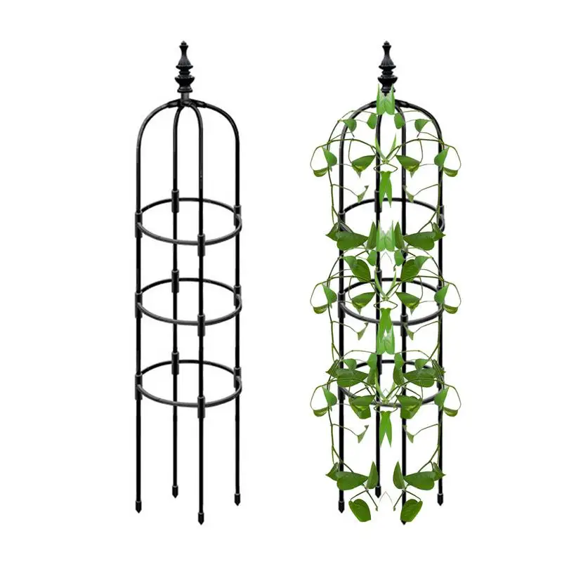 

Garden Trellis For Vegetables Rustproof Tower Obelisk Garden Trellis Home Decor For Lawn Porch Balcony Garden Patio For